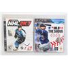 Image 1 : 2 PS3 GAMES: MLB 12 THE SHOW, NHL 2K7. BOTH