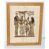 Image 1 : EGYPTIAN PAYRUS FRAMED PICTURE