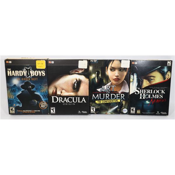 4 PC GAMES: THE HARDY BOYS THE HIDDEN THEFT (2008)