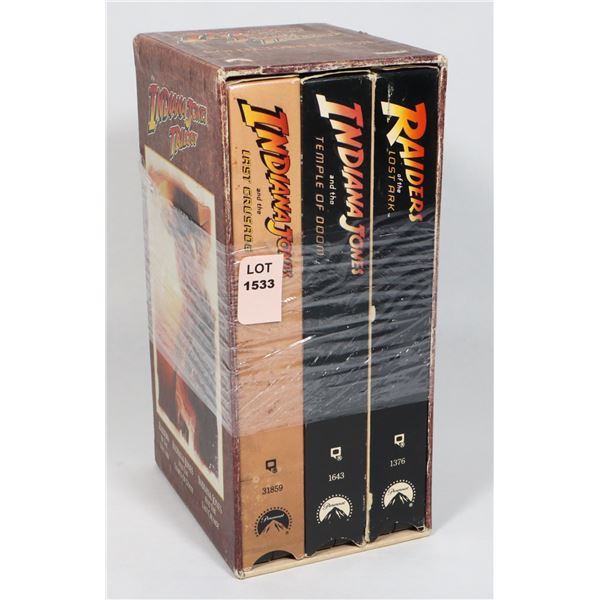 THE INDIANA JONES TRILOGY COLLECTOR'S EDITION VHS