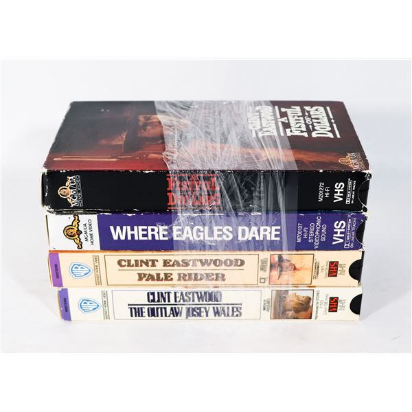 4 CLINT EASTWOOD VHS WHERE EAGLES DARE