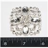 NEW SQUARE DESIGN RHINESTONE BROOCH