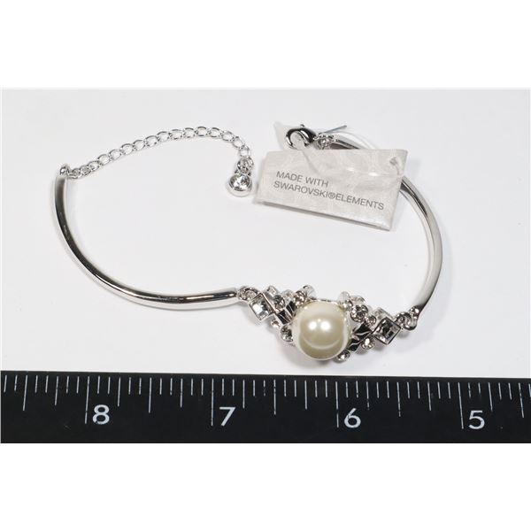 NEW MADE WITH SWAROVSKI ELEMENTS BANGLE BRIDAL