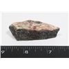 Image 1 : MEDIUM/SMALL BLACK/PINK ROUGH GEOLOGICAL SPECIMEN