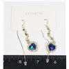 Image 1 : NEW HEART DESIGN RHINESTONE TASSEL EARRINGS