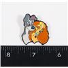 NEW LADY AND THE TRAMP THEME LAPEL PIN