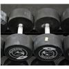 Image 1 : LOT OF 2 75LB BELLS OF STEEL URETHANE DUMBBELLS