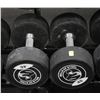 Image 1 : LOT OF 2 45LB BELLS OF STEEL URETHANE DUMBBELLS