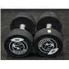 Image 1 : LOT OF 2 40LB BELLS OF STEEL URETHANE DUMBBELLS