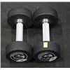 Image 1 : LOT OF 2 15LB BELLS OF STEEL URETHANE DUMBBELLS