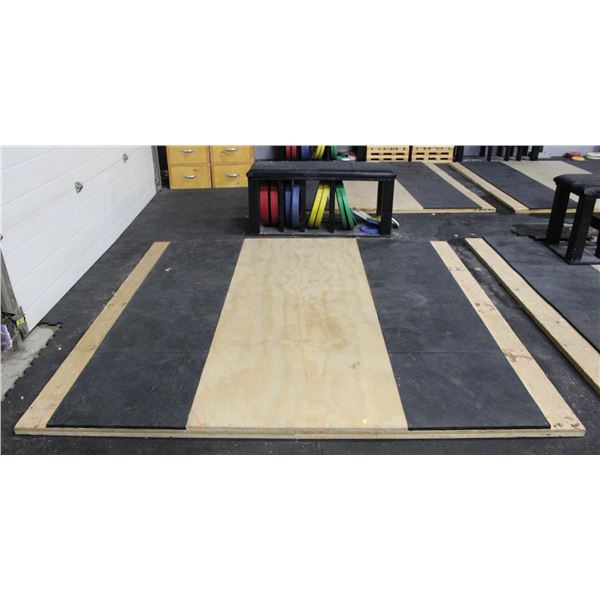 CUSTOM MADE OLYMPIC WEIGHTLIFTING PLATFORM W/