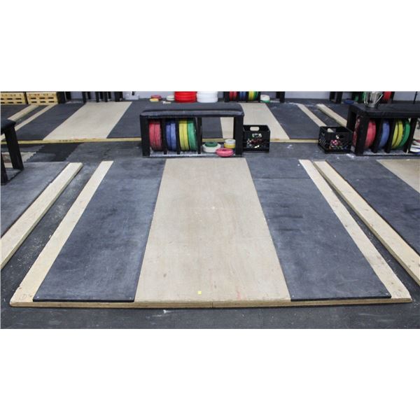 CUSTOM MADE OLYMPIC WEIGHTLIFTING PLATFORM W/