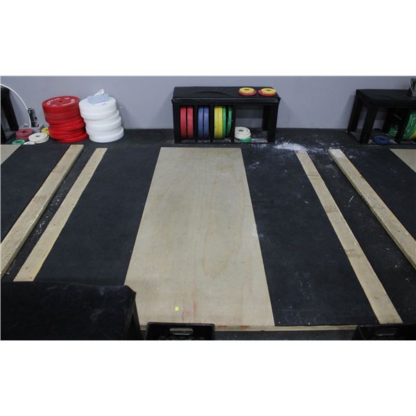 CUSTOM MADE OLYMPIC WEIGHTLIFTING PLATFORM W/