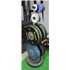 Image 1 : CUSTOM WEIGHT RACK W/ VARIOUS WEIGHT PLATES