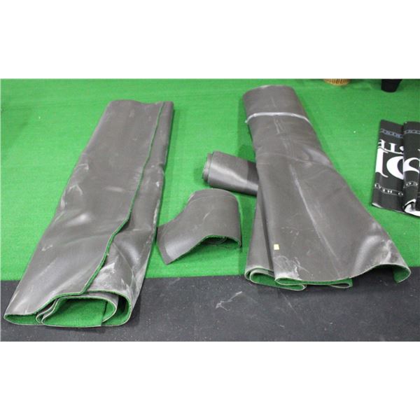 4 ASSORTED SIZED ROLLS OF ARTIFICIAL TURF