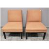 Image 1 : LOT OF 2 ARMLESS ACCENT CHAIRS