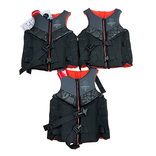 Group of 3 Hyperlite H2O life jackets (size M)