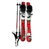 Image 1 : Set of 2 kids skis with boots ((240mm-18/19.5) and sticks