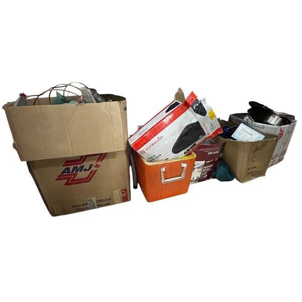 Large group of misc. - kitchenware/ houseware/ wonder sphere/ twin air bed etc.