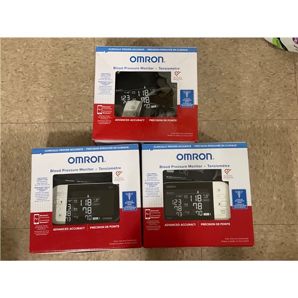 Group of 3 Omron Blood Pressure Monitors BP7455CAN