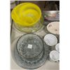 Image 3 : Group of misc. kitchenware - Mikasa crystal dish/ glasses & bowls