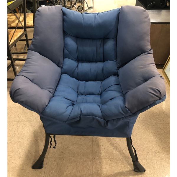 Set of 2 blue lazy chairs