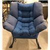 Image 1 : Set of 2 blue lazy chairs