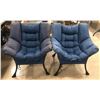 Image 3 : Set of 2 blue lazy chairs