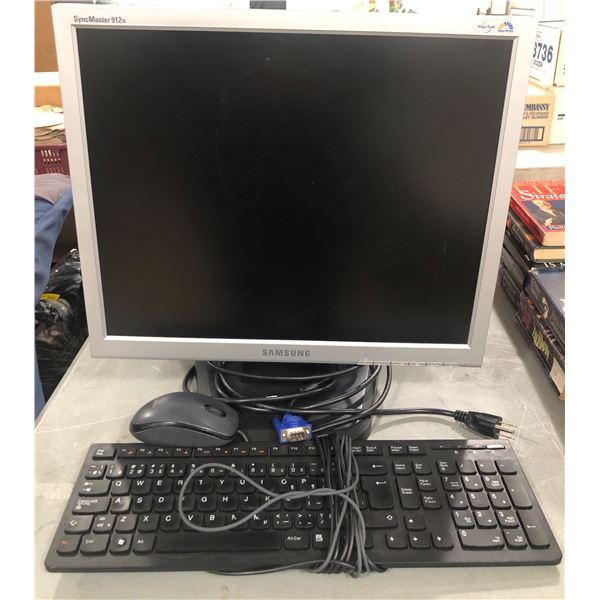 Group of electronics - Samsung 912NS colour display unit/ keyboard & mouse set/ Shaw Digital Termina