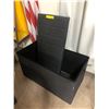Image 1 : Gray collapsible storage bin