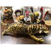 Image 2 : Misc. candle holders/ glass & metal & Siberian tiger toy