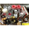 Image 3 : Misc. candle holders/ glass & metal & Siberian tiger toy