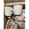 Image 2 : 2 boxes of misc. kitchenware - glasses/ mugs/ serving dish