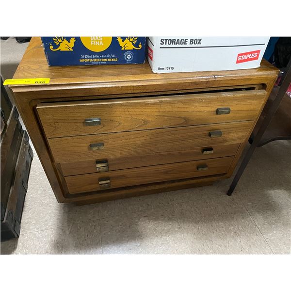 2 drawer wooden storage cabinet