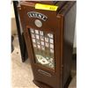 Image 3 : Upright Casino Storage Cabinet - Roulette Wheel Clock (approx. 3ft tall)