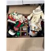 Image 2 : Large group of misc. Christmas décor - lights/ figurines/ light up decorative trees