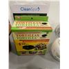 Image 3 : Group of assorted kitchenware - Tortilla bowl maker/ Handheld Bidet/ mugs/ plates/ serving dish