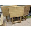 Image 1 : 3pc lot folding wooden TV trays