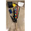Image 1 : Group of assorted gardening tools/ brushes/ dust pan etc.