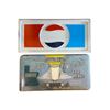 Image 1 : 2 vintage collectible signs - Pepsi (approx. 36in x 17in) & Soda Shoppe (approx. 18in x 34in)