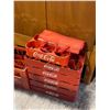 Image 2 : Group of 12 vintage plastic Coca Cola bottle carriers & roll out mat