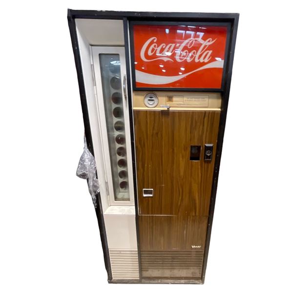 Vintage Vendo 90 Coca Cola vending machine - approx. 64in tall x 27in tall x 23in