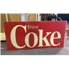 Image 2 : Vintage Enjoy Coke Plexi sign - approx. 26in x 53in