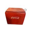 Image 1 : Vintage metal lined Coca Cola cooler with metal insert tray by St. Thomas - 17in x 12in x 16in