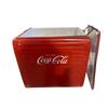 Image 2 : Vintage metal lined Coca Cola cooler with metal insert tray by St. Thomas - 17in x 12in x 16in