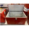 Image 2 : Vintage metal lined fold-up Coca Cola cooler - approx. 13in x 22in x 13in