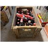 Image 2 : Vintage Drink Coca Cola wooden crate w/ assorted bottles - 19in x 10in x 12