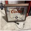 Image 2 : 1983 Coors Light Beer light-up mirror back sign - approx. 20in x 22in