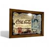 Image 1 : Vintage mirror back Coca Cola advertising sign - approx. 19in x 25in