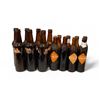 Image 1 : 15 vintage amber crinkle glass orange Crush soda bottles - 1950s